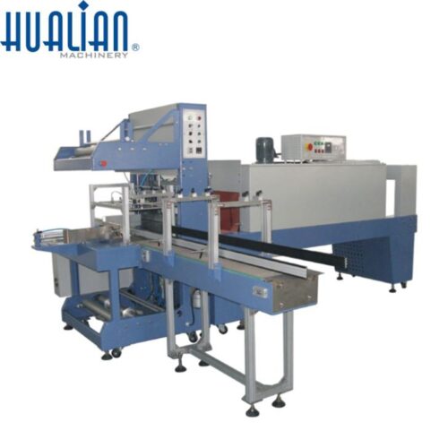 Máquina automática de sellado de mangas con encogimiento
